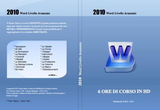 Copertina Word 2010 Livello Avanzato